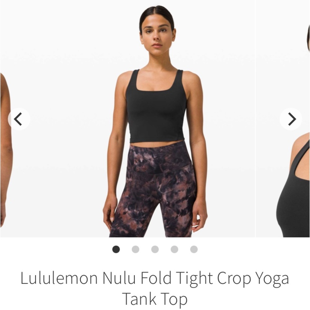 Lululemon Nulu Fold Tight Crop Yoga Tank Top NWOT